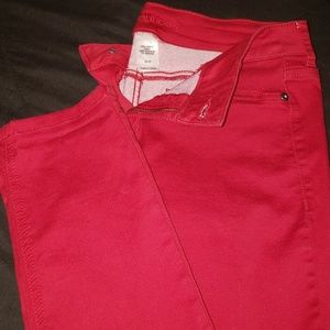 christmas red jeggings